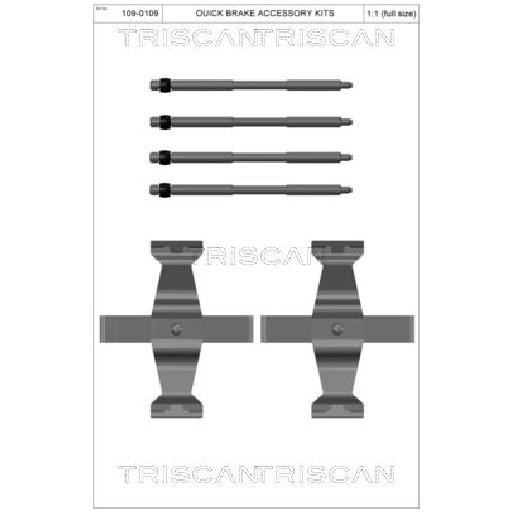 ZubehöRsatz Scheibenbremsbelag FüR BMW X6 F96 G06 3.0 4.4 19 Bis 26 Triscan Teil-image
