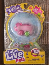 Little Live Pets Lil' Hamster Strawbles  Pink Electronic Interactive Toy NEW
