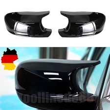 Paar Spiegelkappen Geh�use Glanz Schwarz F�r BMW X1 E84 X3 F25 2010-2013 Pre-LCI
