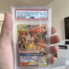 Pokemon TCG Cosmic Eclipse Charizard & Braixen GX TAG TEAM Holo PSA 10 22/236