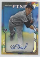 2014 Topps Finest Rookie Blue Refractor 2/125 Eddie Butler #RA-EB Auto 0re5