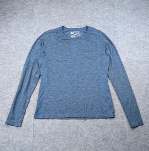 Figs Seamless Long Sleeve Base Layer Women XL Blue Workwear Nurse Doctor Utility