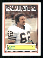 1983 Topps #115 John Hill New Orleans Saints 8221