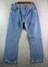 Levis Jeans Blue 517 Boot Cut Medium Wash Denim Western Cowboy 34x29