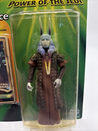 2000 STAR WARS POWER OF THE JEDI Force File MAS AMEDDA 3.75" Figure NEW Read - Afbeelding 7 van 7
