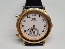 Seiko 8M25 7110 chrono orologio uomo cronografo vintage quartz batteria 35,5 mm