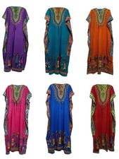 Women Caftan Tunic Dress Hippy Boho Long Kaftan Dress Maxi Plus Size Night Gown