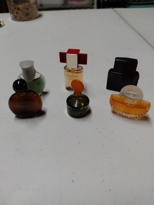 Vintage Lot 6 Very Small Perfume Bottles - Assorted Brands