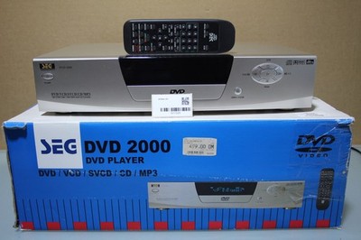 SEG DVD 2000 DVD Player DVD/VCD/SVCD/CD/MP3 Top Zustand!