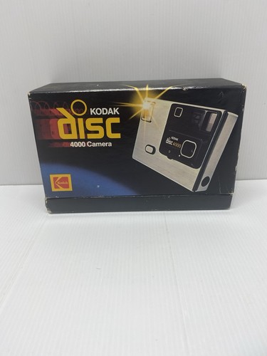 Kodak Disc 4000 Silver Compact Disc Camera In Original Box Not Working Display