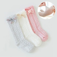 3Pairs/Set Spring Summer Baby Socks Cotton Breathable Mesh Long Socks for Child