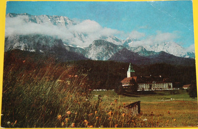 AK. Schloss Elmau. BM-MI 880 Befördert nach Detmold am 6.11.1976 (11.129)