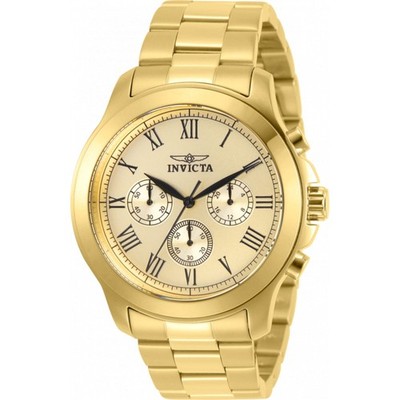 Invicta Men's Watch Specialty Chrono Yellow Gold Stainless Steel Bracelet 21658