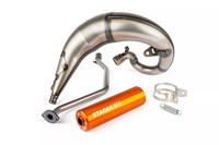Auspuff Stage6 Streetrace High Mount CNC Orange Rieju MRT