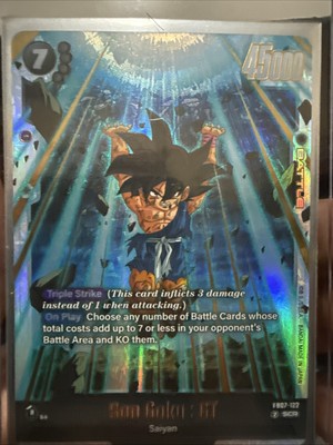 LP Son Goku GT FB07-122 SCR Alt Art Wish For Shenron Dragon Ball Fusion World