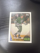 1987-88 Topps #23 Ulf Samuelsson Rookie Card Hartford Whalers. Free Shipping. rookie card picture