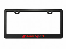 Oem Audi Sport Black And Red License Plate Frame Oem Audi Sport Black And Red License Plate Frame