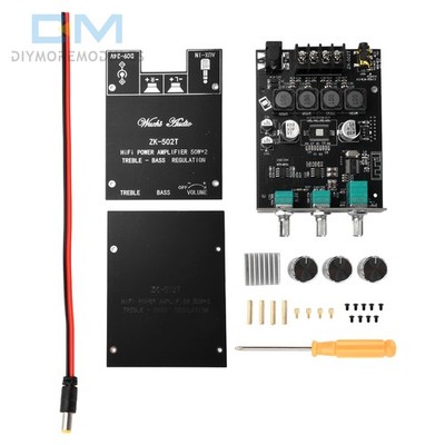 ZK-502T 50W*2 BT Preamplifier Audio Amplifier Board Module 2-CH Stereo TPA3116D2