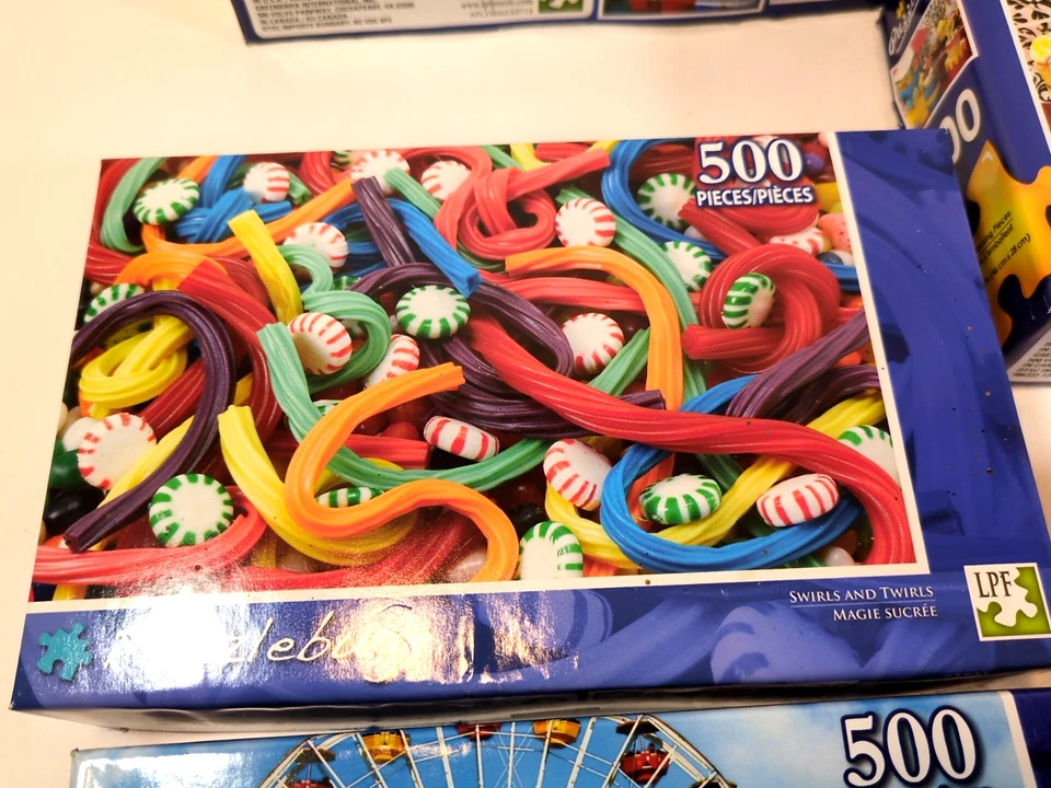 Puzzlebug/CraZArt  Puzzles 500  pieces lot of 8   Lot 2 - Image 3 of 4