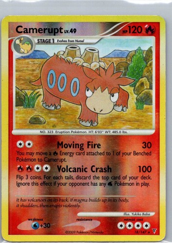 Pokemon TCG Camerupt 18/147 Supreme Victors Rev Holo LP