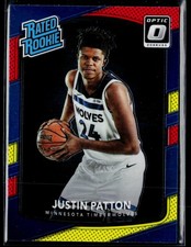 Justin Patton 2017-18 Donruss Optic #185 Red Yellow Rookie Timberwolves