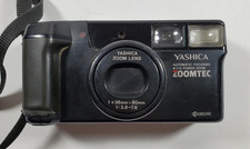 Kyocera Yashica Zoomtec 35mm Film Compact Camera 38-80 Lens Manual and Battery