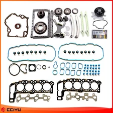 ✅Timing Chain Kit Head Gasket Set Water Pump For Dodge Dakota Durango Jeep 4.7L