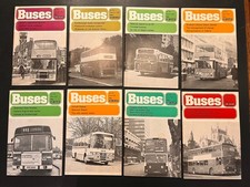 8 x 1978 Buses illustrated magazine bundle job lot ex cond. coach Jan - Aug