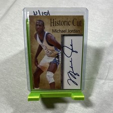 Michael Jordan Historic Cut Facsimile Auto North Carolina Tar Heels Basketball …