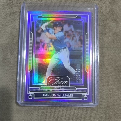 2025 Panini Three and Two Baseball CARSON WILLIAMS Holo Purple SSP #/32