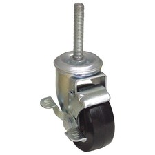 GRAINGER APPROVED P12S-R040D-ST9-WB Stem Caster,4"dia,Rubber,240lb 489C28