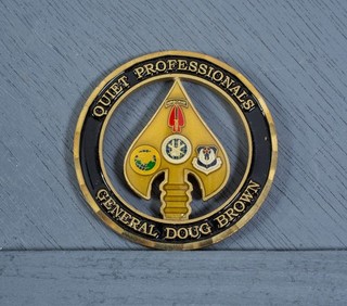General Doug Brown Special Operations Command Challenge Coin
