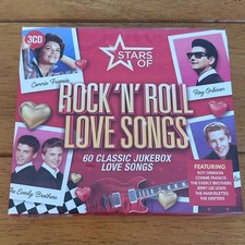 Stars of Rock 'N' Roll Love Songs 3CD 60 Tracks 50s 60s Jukebox Compilation New