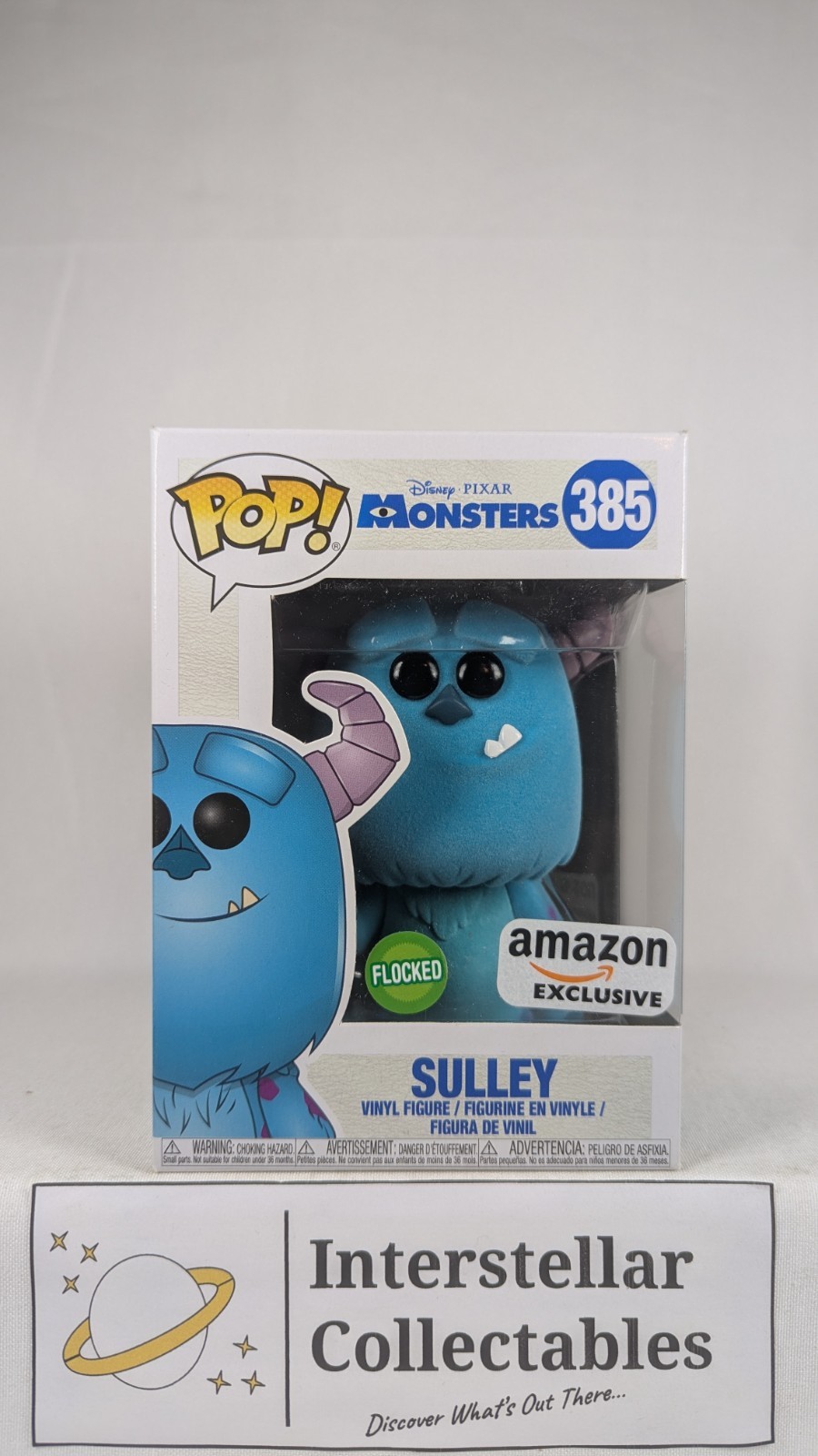 Funko Pop! Disney Monsters: Sulley #385 Flocked Exclusivo De Amazon