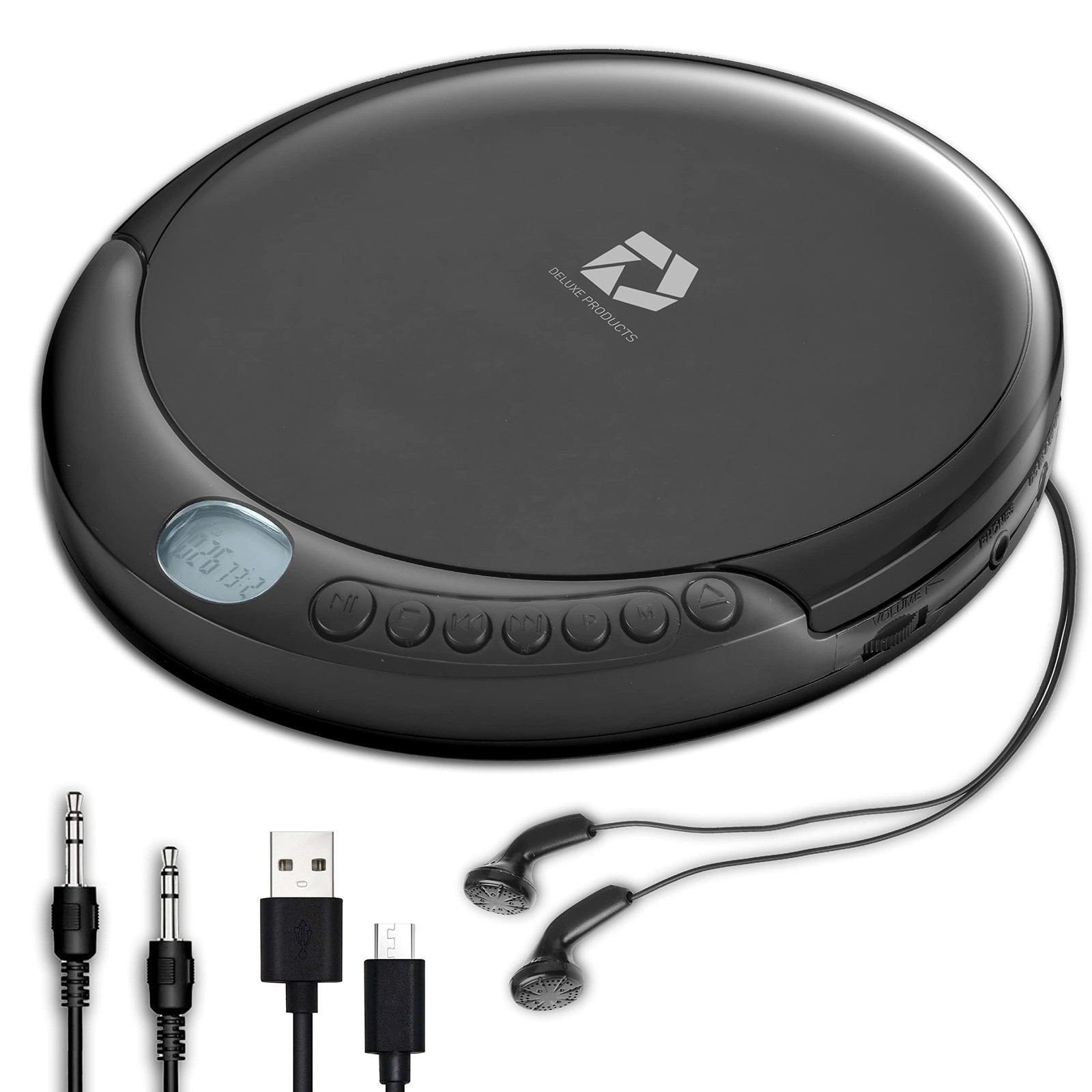 Portable With 60 Second Anti Skip, Stereo Earbuds, ...