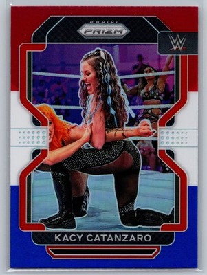 2022 Panini Prizm WWE Kacy Catanzaro #185 Red White Blue Prizm NXT 2.0 Card