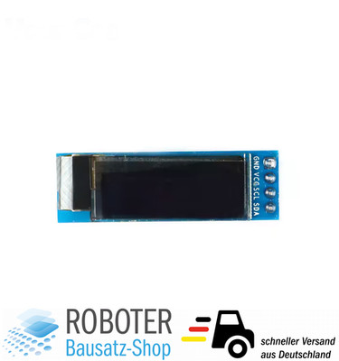0.91'' OLED Display Blau 128*32 SSD1306 I2C Modul für Arduino & Raspberry Pi