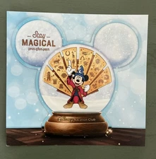 Disney Vacation Club Member Magnet DVC Stay Magical Holidays Snow Globe Magnet