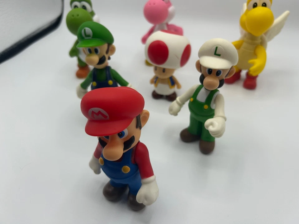 BANPRESTO Super Mario 5 inch Vinyl Figures loose lot of 7 Luigi Toad Yoshi Koopa - Image 4 of 4