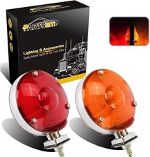 Luces De Stop Led Para Camiones 2Pcs 4 Pulgadas Rojo  mbar Para Luz De Posici n