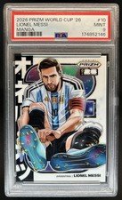 2026 Panini Prizm World Cup Lionel Messi Manga SSP #10 Argentina PSA 9