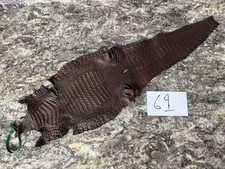 Brown Genuine Caiman Crocodile Hide Leather Skin real alligator Croc 69