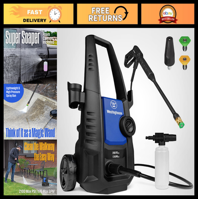 #ad Electric Pressure Washer 2100 PSI 1.76 GPM Foam Cannon Turbo Nozzle for Cars Pat $217.99