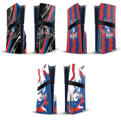 CRYSTAL PALACE FC LOGO ART VINYL SKIN FOR SONY PS5 PRO DISC EDITION CONSOLE