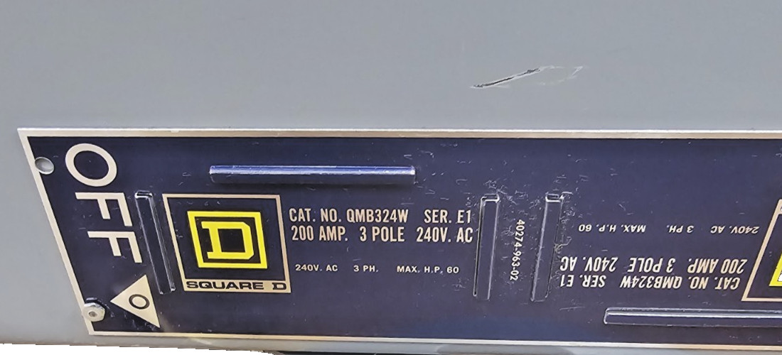 QMB324W SERIES E1 SQUARE D SWITCH