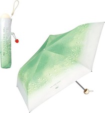 Tabi suru Kissa x Wpc. Folding Vinyl Umbrella Green Cream Soda Design