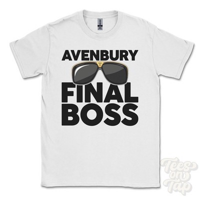 AVENBURY FINAL BOSS T-SHIRT funny xmas gift bromyard herefordshire england