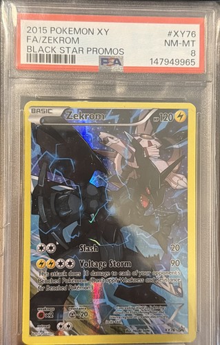 Zekrom graded PSA 8 for sale on eBay