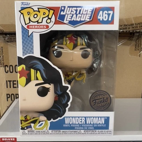 Funko POP! Heroes: Justice League Comics - Wonder Woman Exclusive DAMAGED BOX