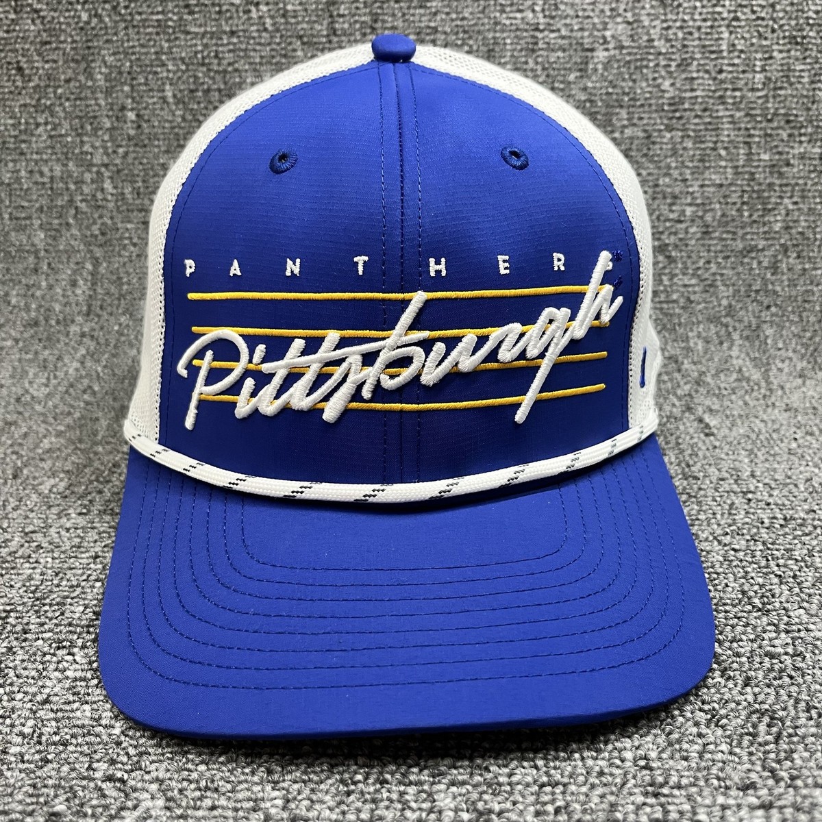 Pitt Panthers '47 Brand Hitch Trucker Hat Blue White Mesh Rope Snapback Cap